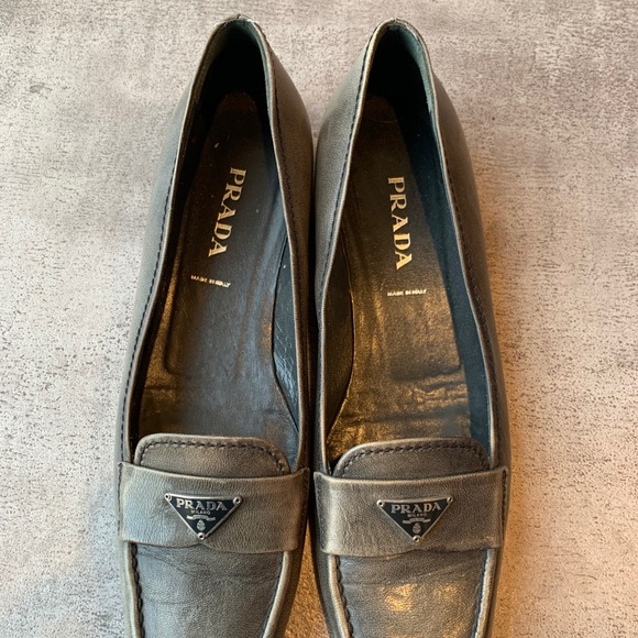 Prada Grey Loafers - Picture 4 of 8